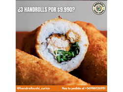 3 hand rolls ingedientes a tu elección