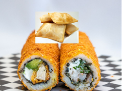 Promo  2 hand rolls + 6 empanaditas queso coctel
