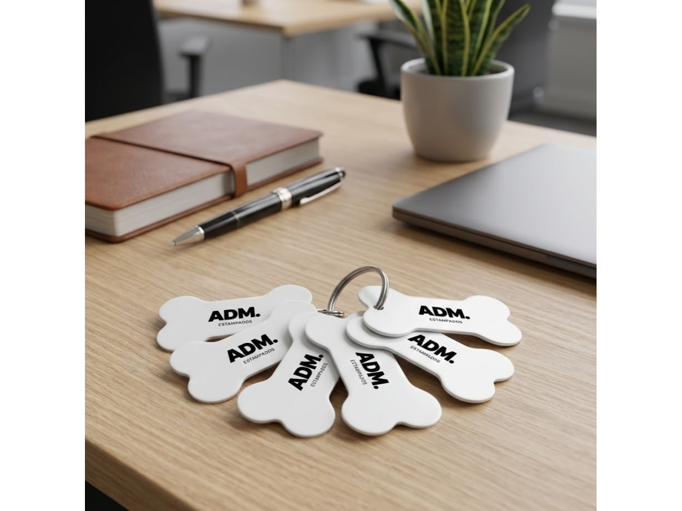 Llavero hueso mascota sublimable por 20u con argolla