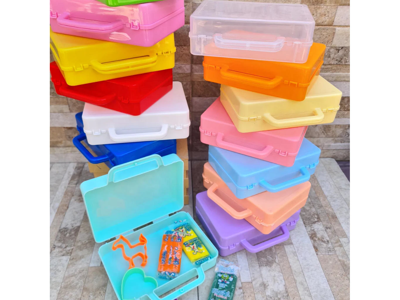 Valijita de Plastico Chica x 10