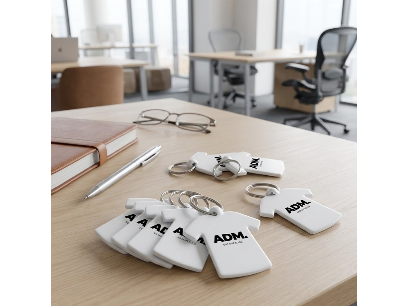 Llavero camiseta plástico sublimable por 20u con argolla