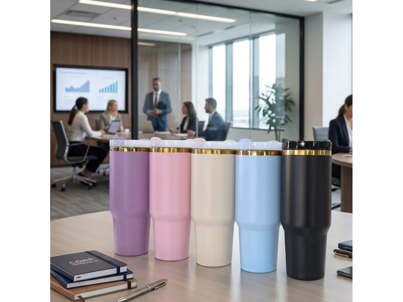 VASO QUENCHER TERMICO BORDE DORADO 1200ML