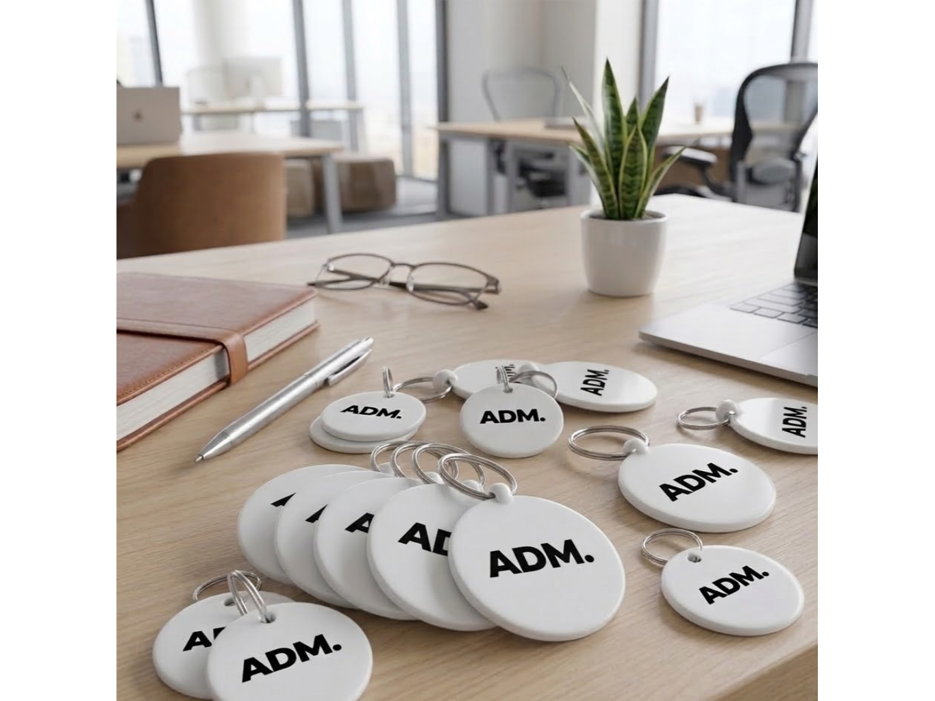 Llavero círculo sublimable por 20u con argolla