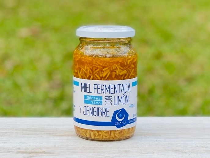 Miel Fermentada con Limón y Jengibre 400 g