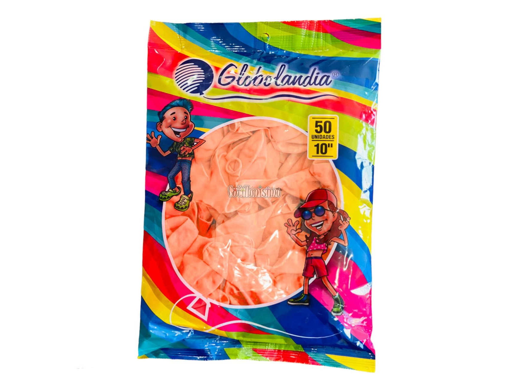 Globos globolandia  Naranja  x 50u