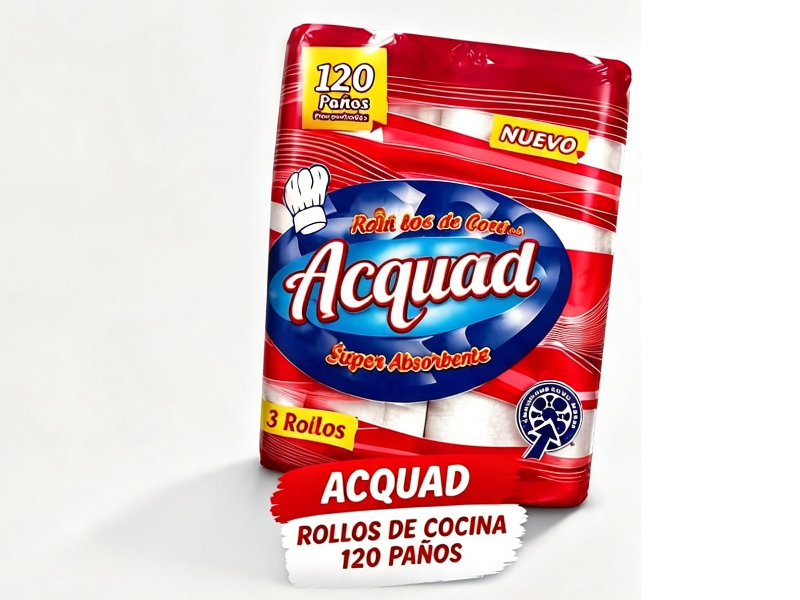 Rollo de cocina x3 Aqua x u.