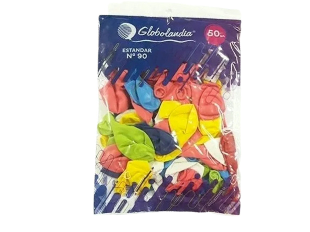 Globos globolandia surtidos x 50u