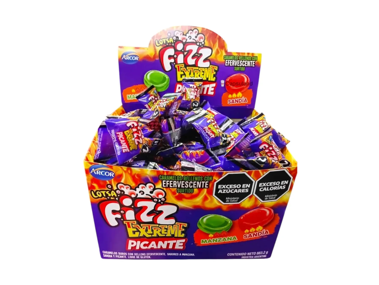 Caramelos fizz picantes x 48 tiras