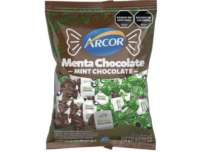 Caramelos menta chocolate 715gr