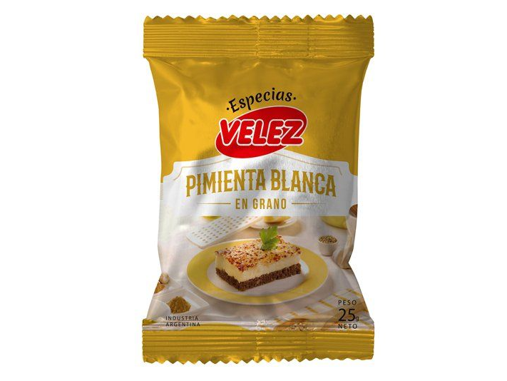 Pimienta blanca en grano  velez 25gr