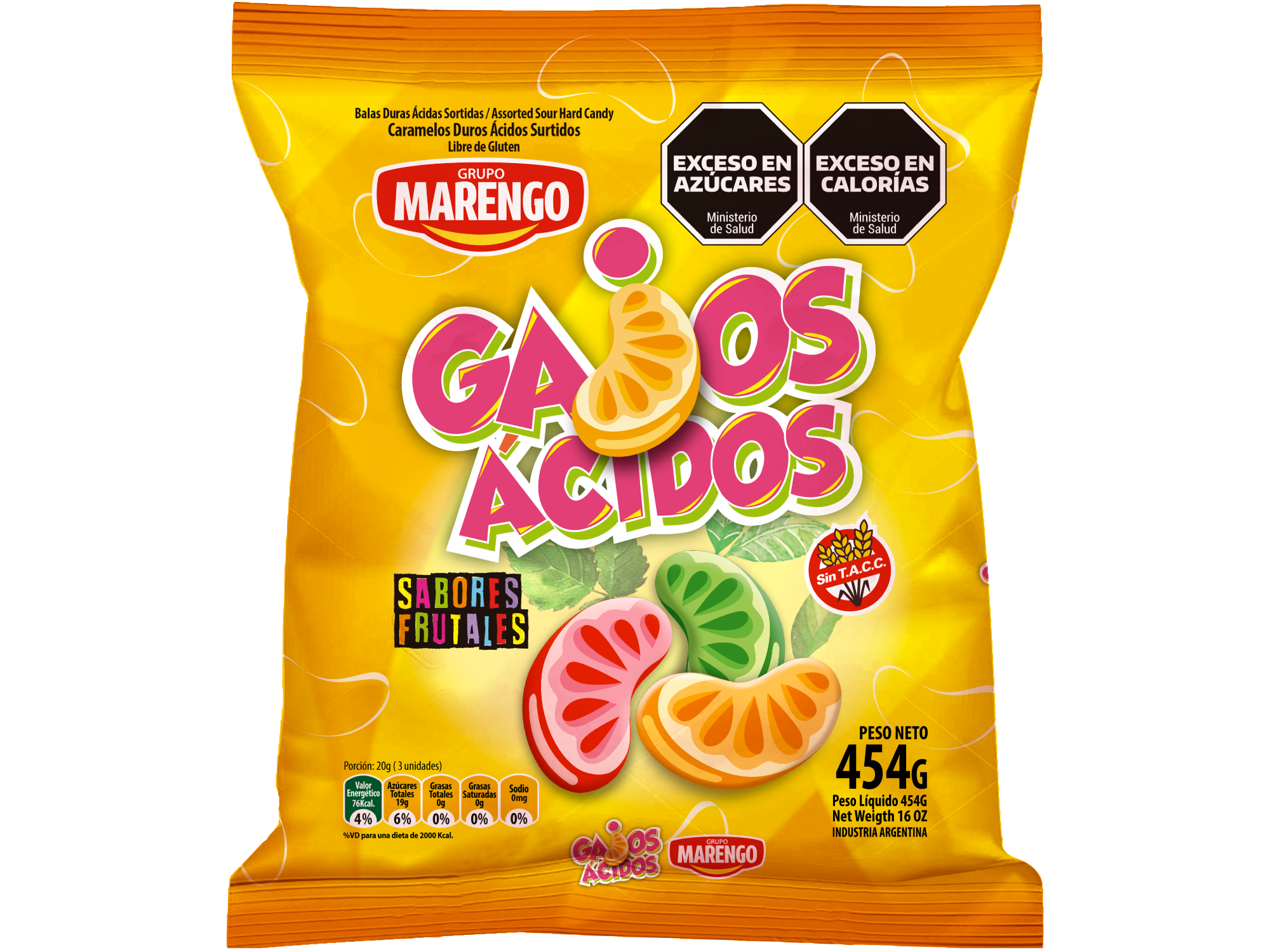 Caramelos gajitos marengo 454gr