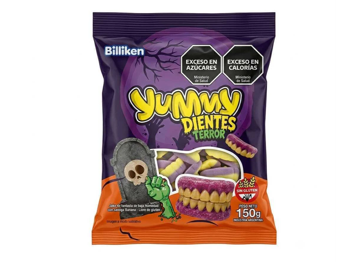 Gomitas  yummy dientes hallowen 150gr