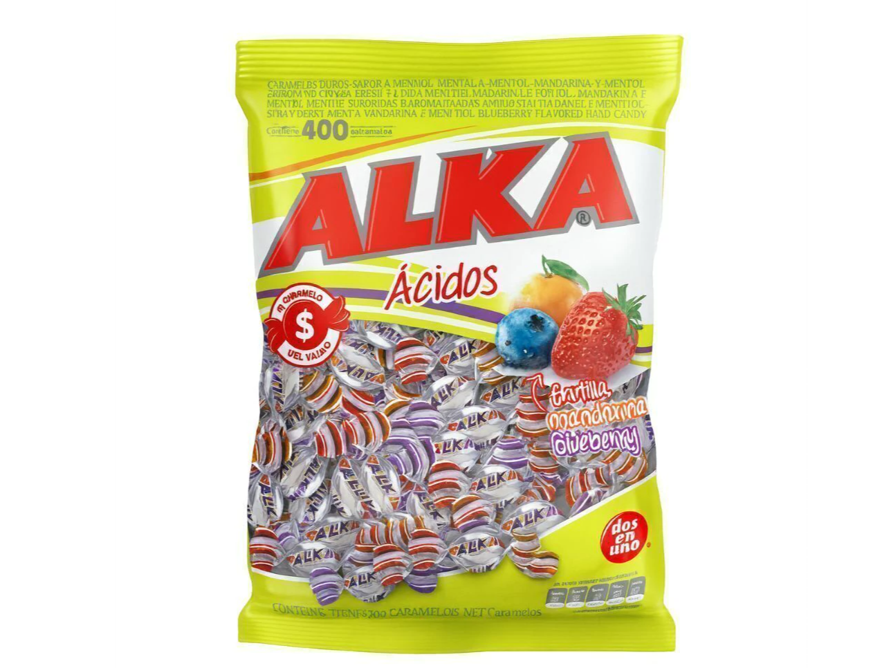 Caramelos alka 800gr ácidos surtidos de Centro distribuidora