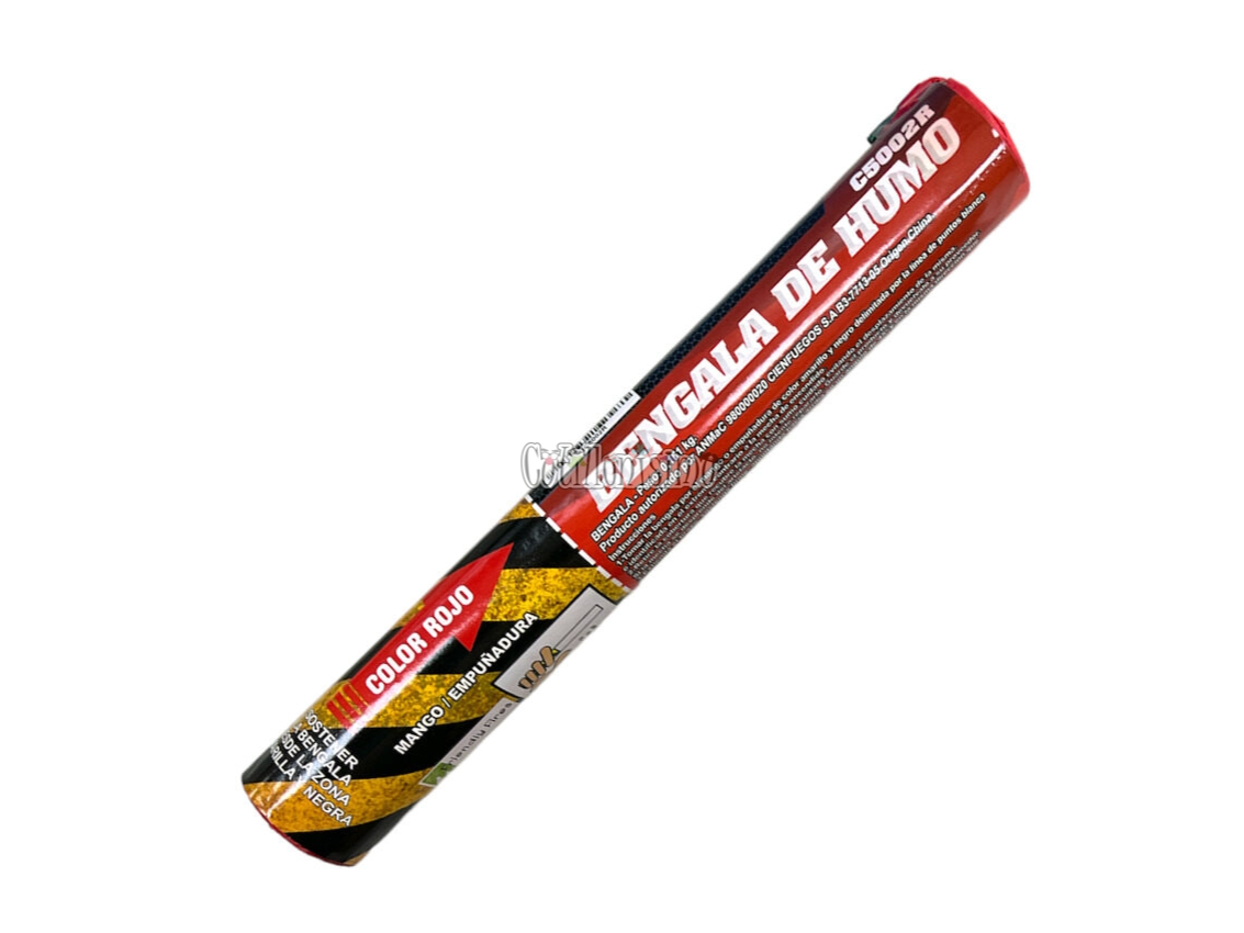 Bengala de humo x 5u Rojo cien fuegos