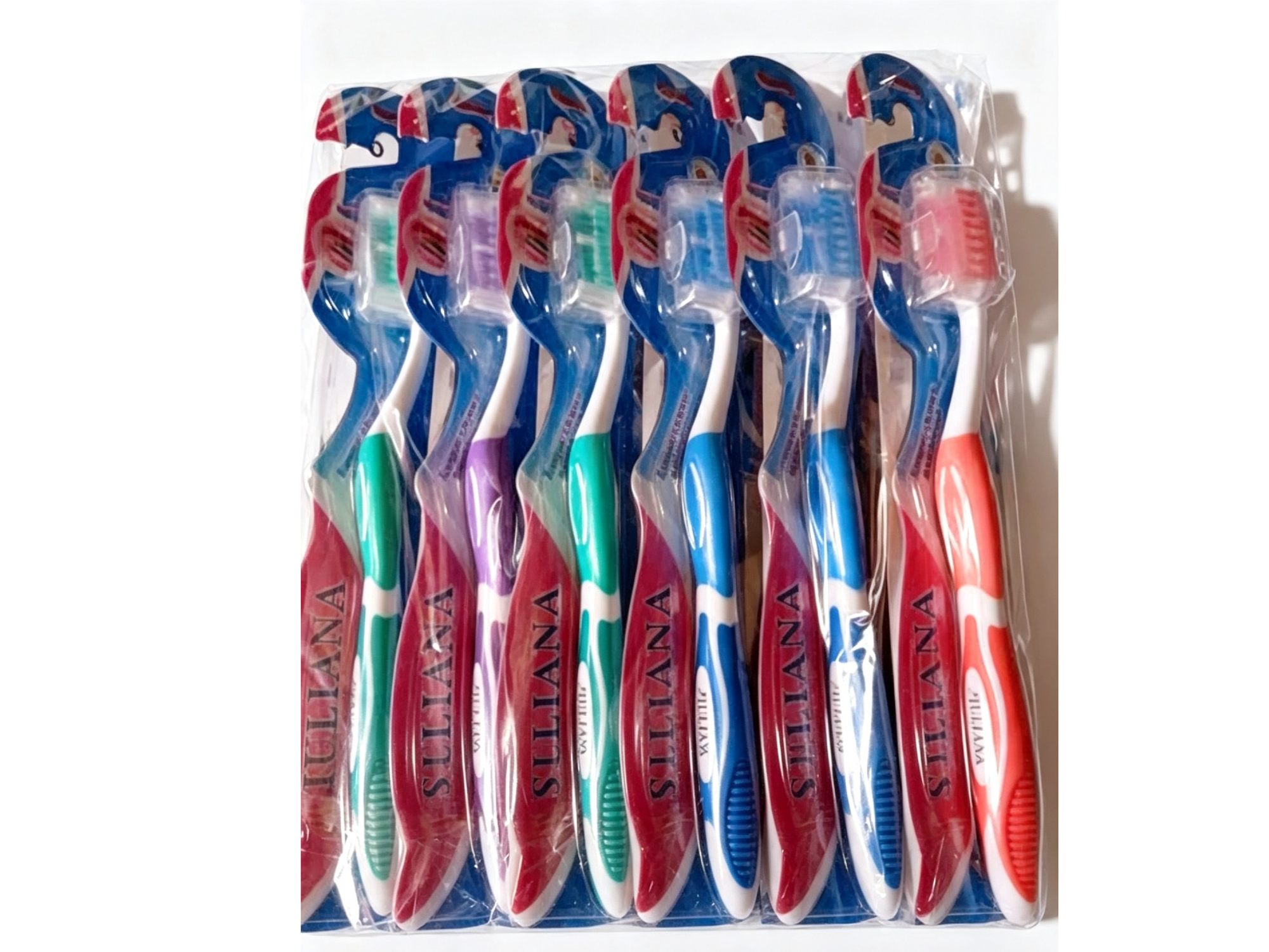 Cepillo dental para adultos x 12u c/protector