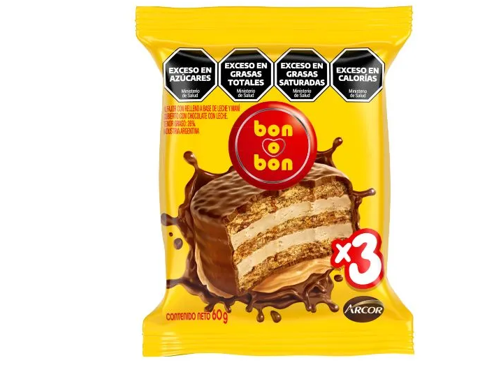 Alfajor bon o bon 60gr negro