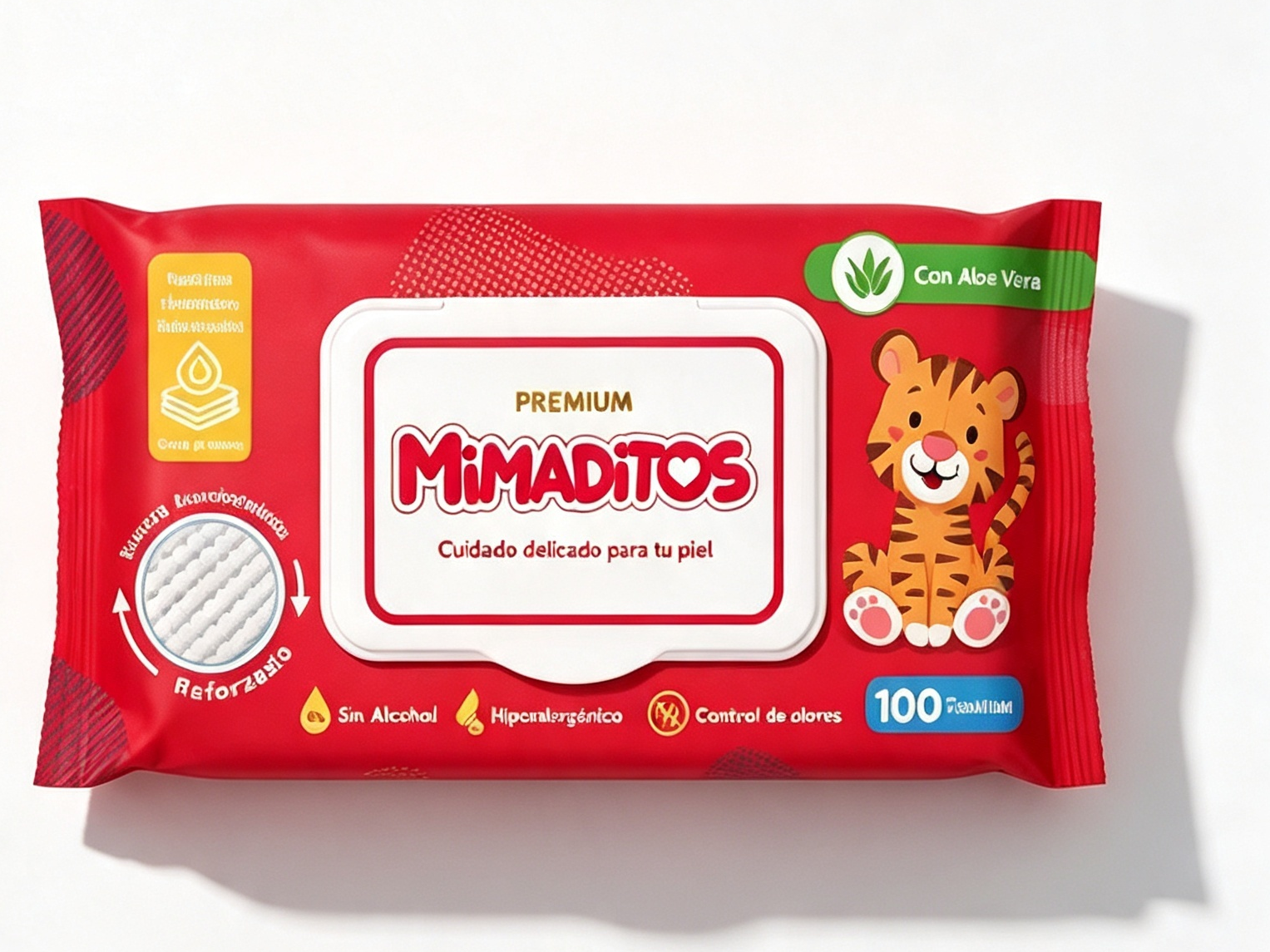 Tollitas humedas x 100 paños mimadito
