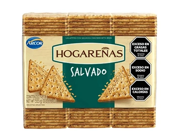 galletas salvado Hogareñas 185gr x36u.