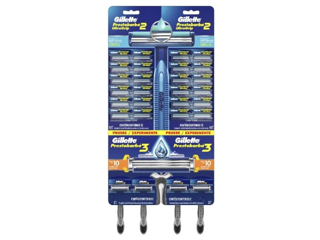 Maquinas de afeitar dos filos prestobarba + 4tres filos