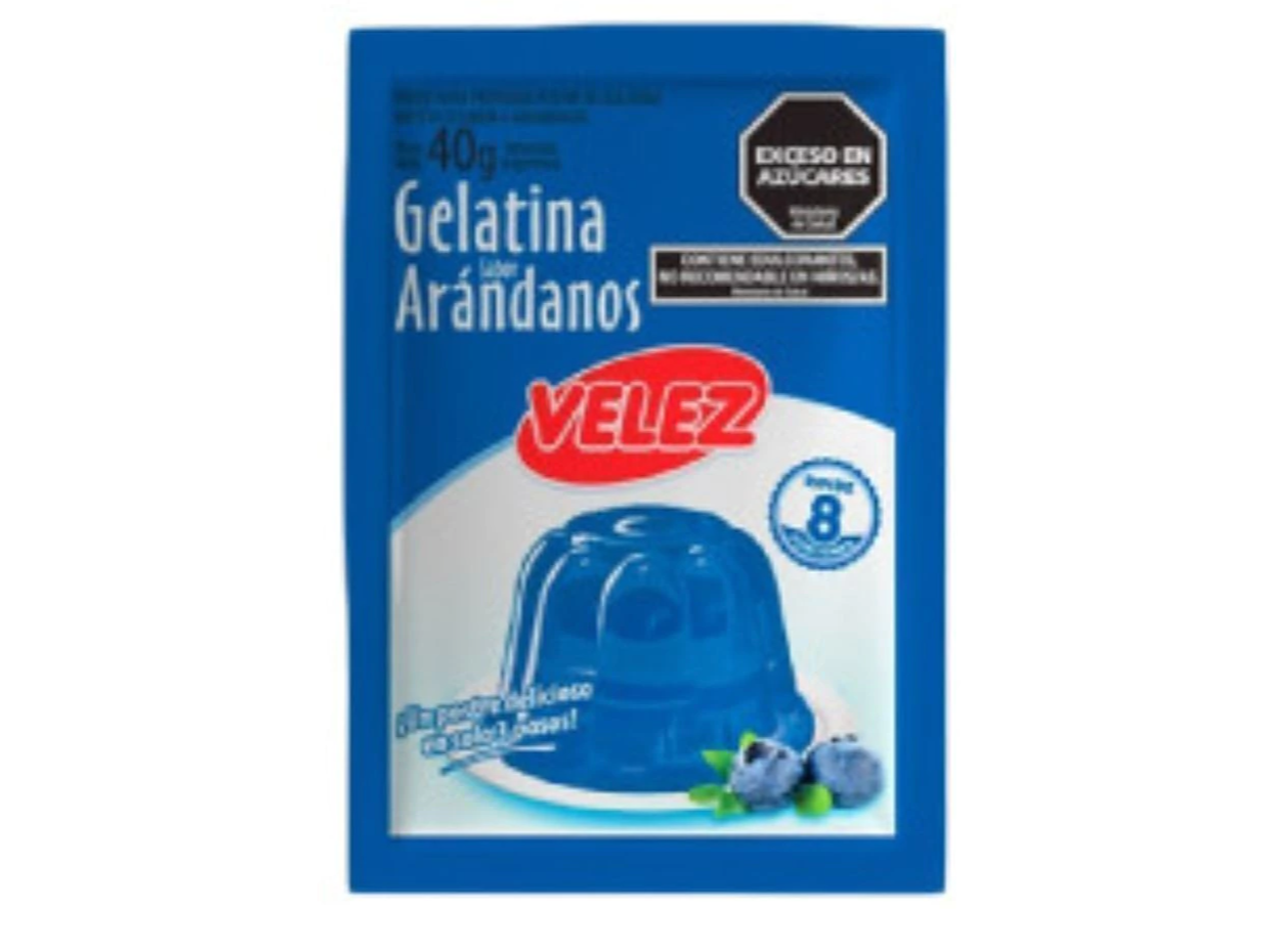 Gellatinas velez en sobre Arándanos 42gr x u.