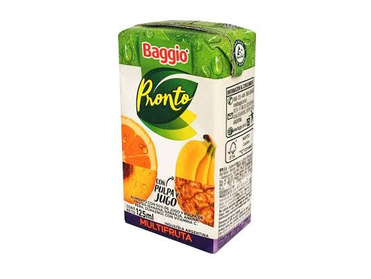 Jugo baggio 125ml multifruta