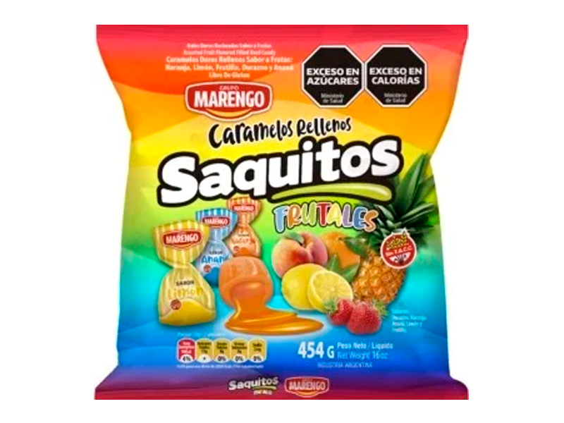 Caramelos saquito frutal marengo 454gr