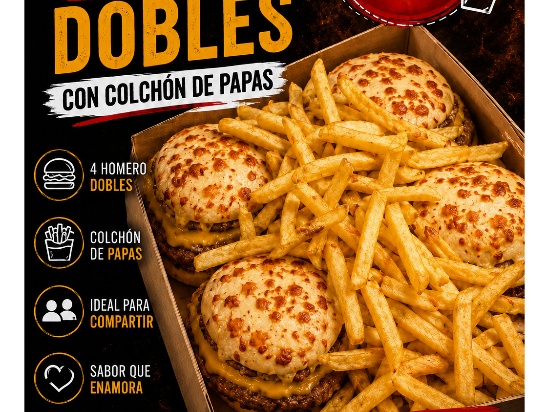 Box Homero Doble (comen4) de Lugano Burger