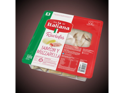 Ravioles Jamon y Queso x 500gr