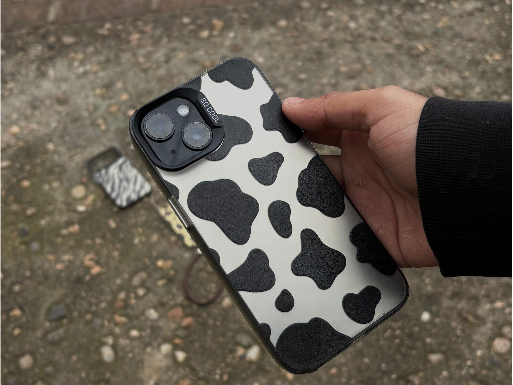 Funda cow print