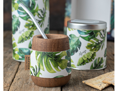 COMBO: Mate Ovo o Copa + Azucarera en eco-cuero