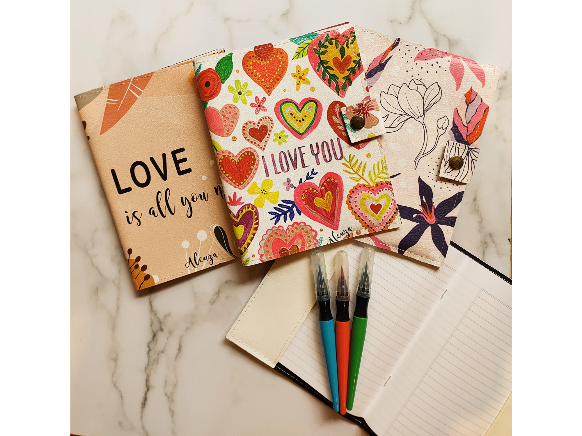 Cuaderno + funda eco-cuero