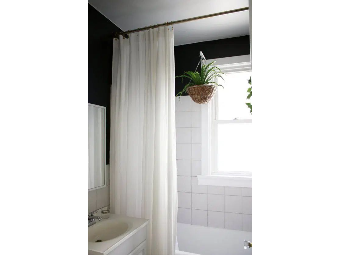 Cortina de baño gasa 1,80 x 1,80 mt