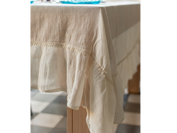 Mantel gasa 2 x 1.40 c/volado grande