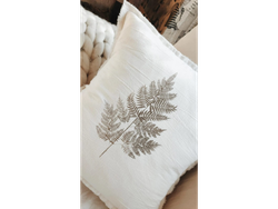Almohadon tusor hojas