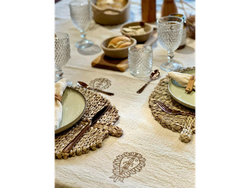 PROMO!!!Mantel de gasa del al godon estampado hindu