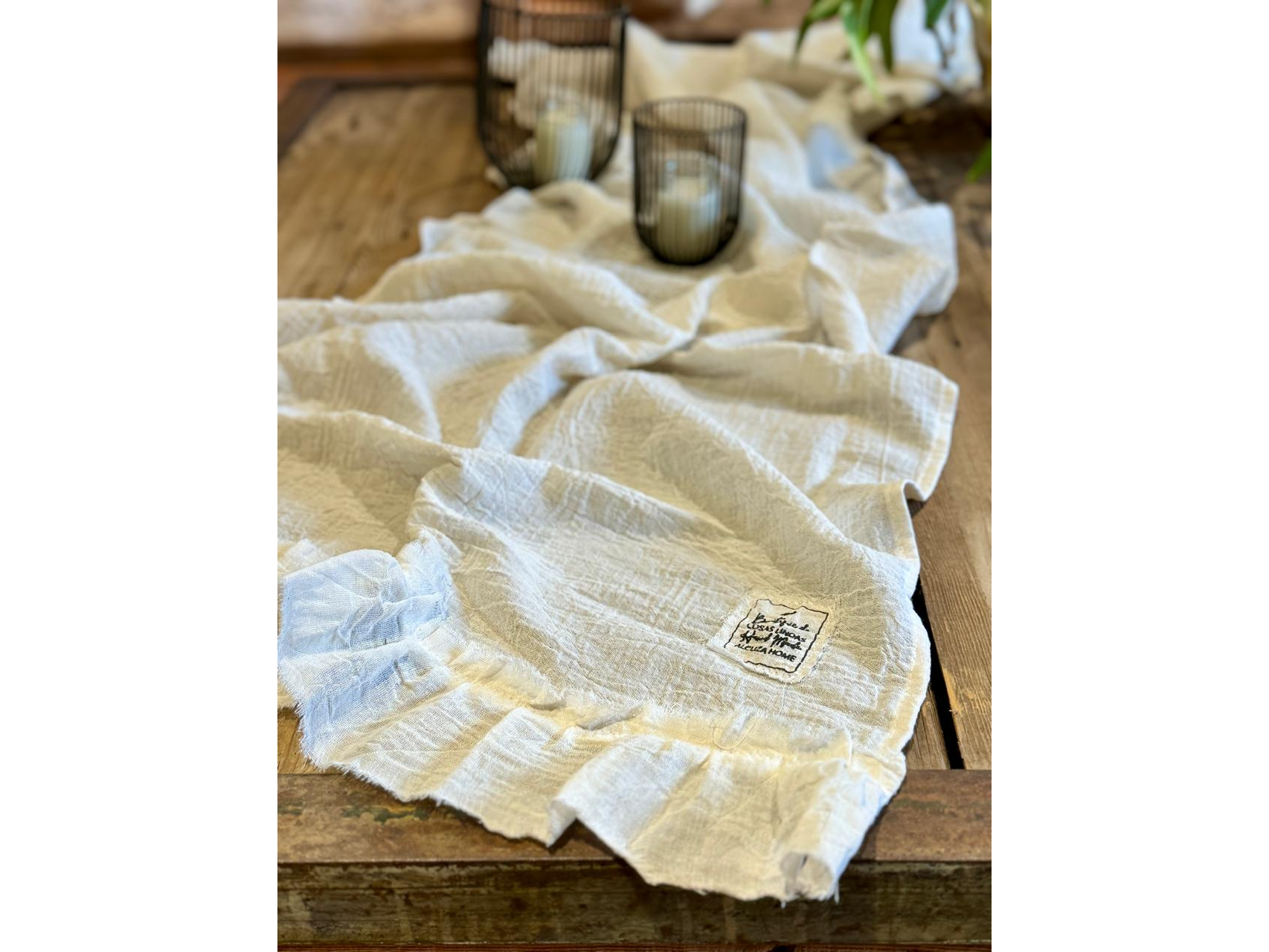 Camino de gasa con volado