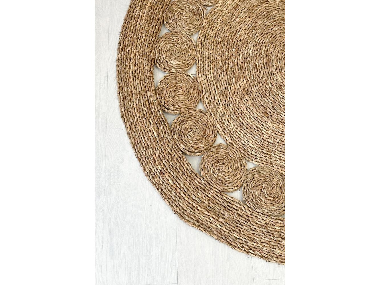 Alfombra foram 100 % Seagrass - 120 cm de diámetro -