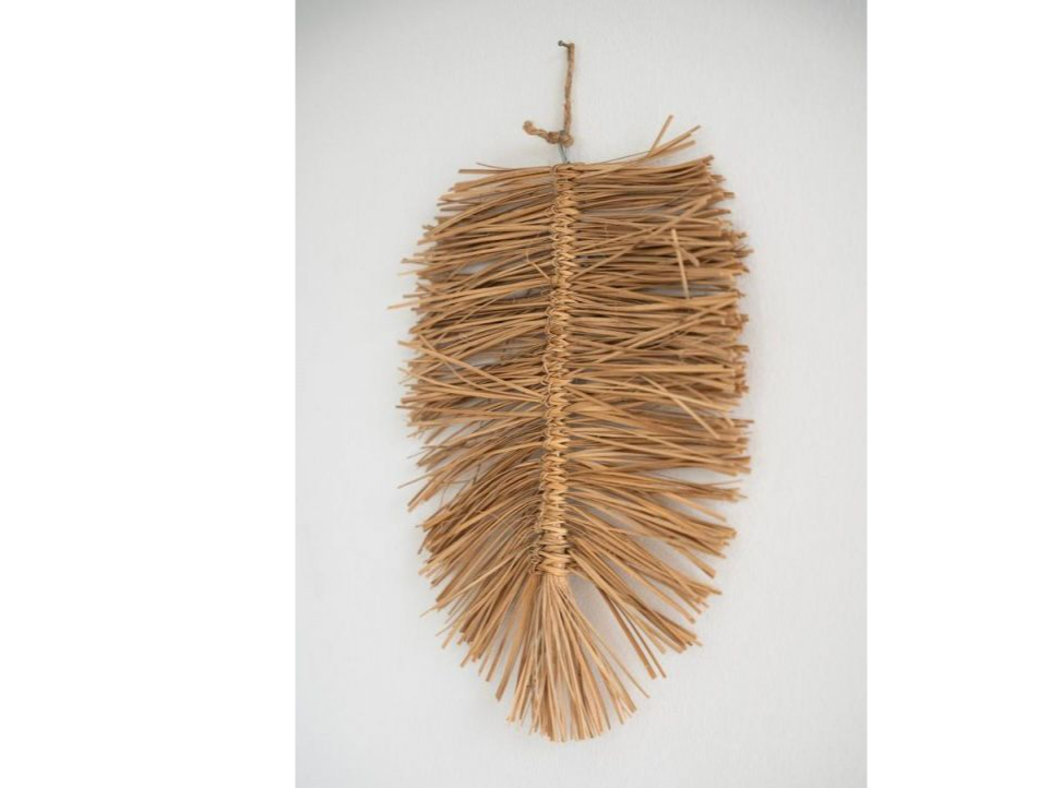 Deco colgante Hoja Fibras naturales