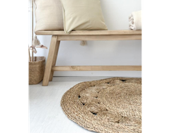 Alfombra redonda calada 100% seagrass