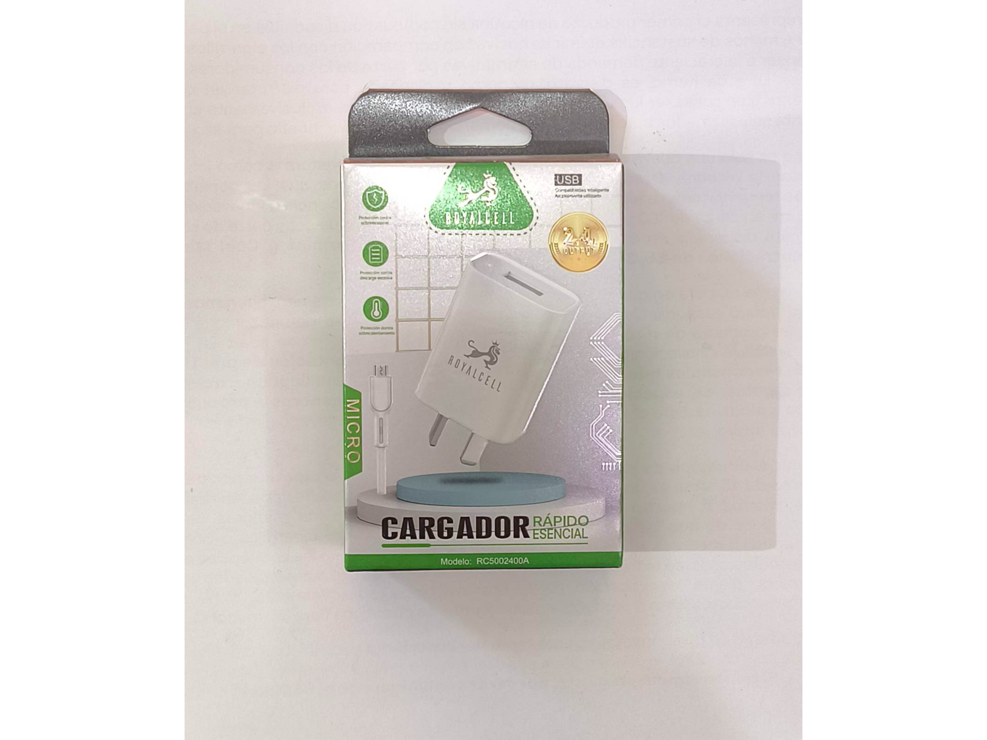 Cargador con cable micro usb