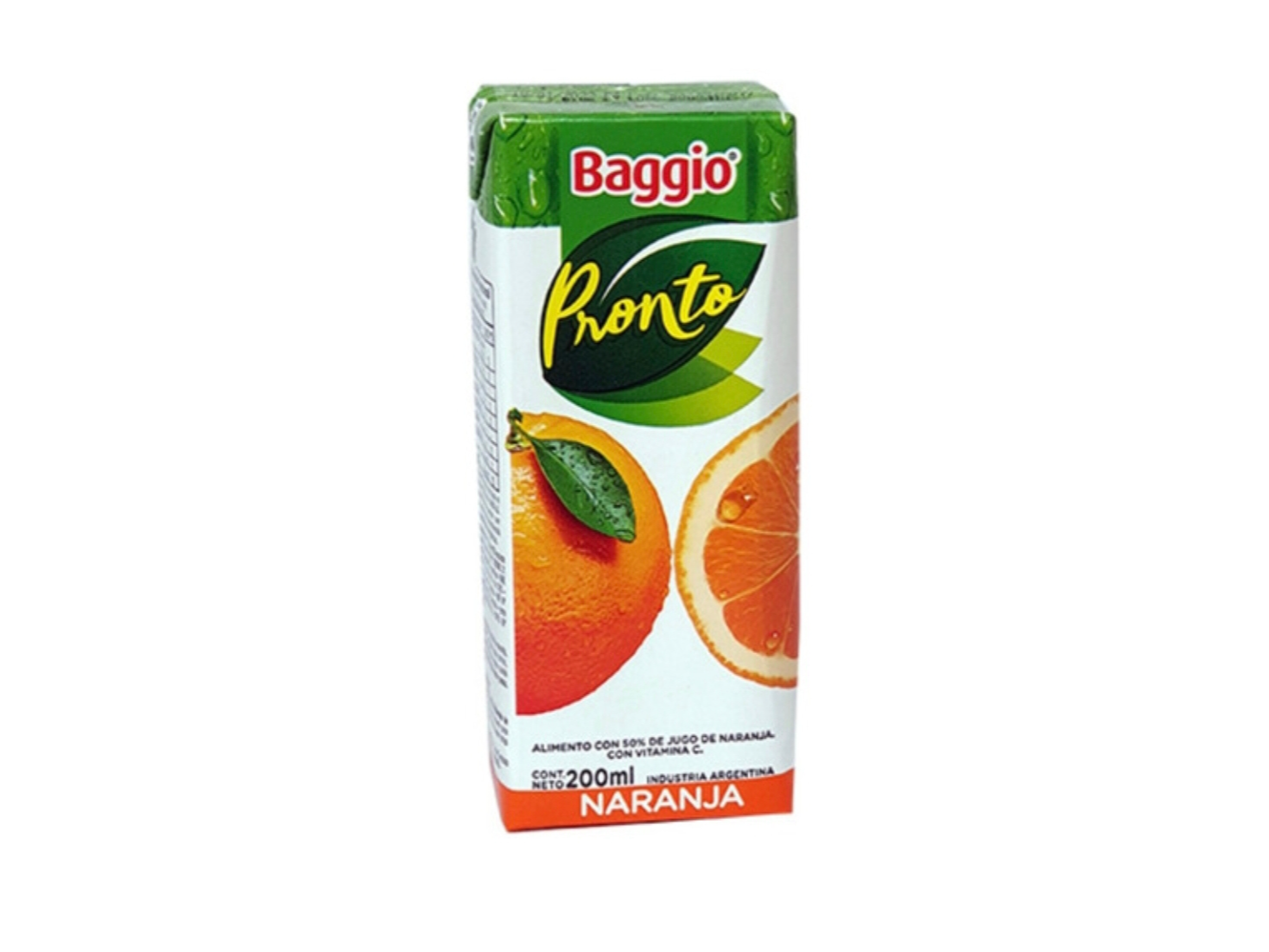 jugo baggio naranja 200ml