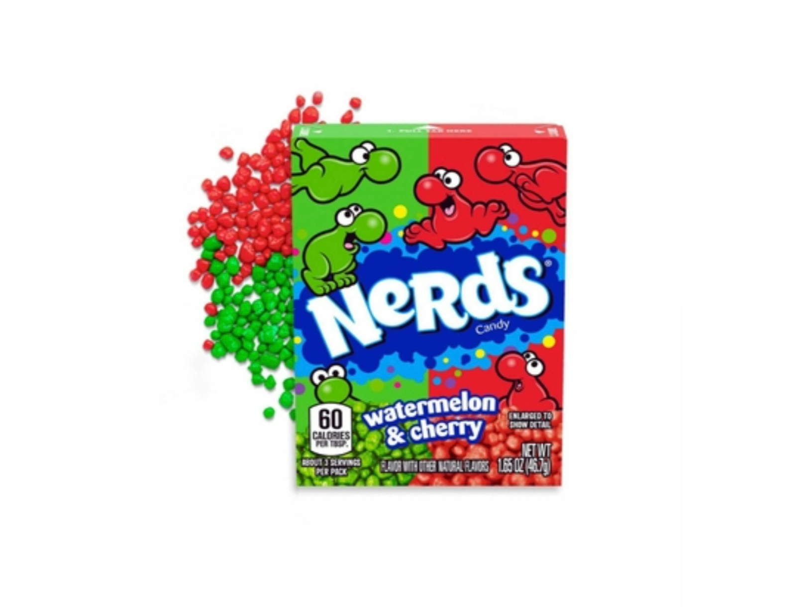 Nerds rojo y verde 46gr