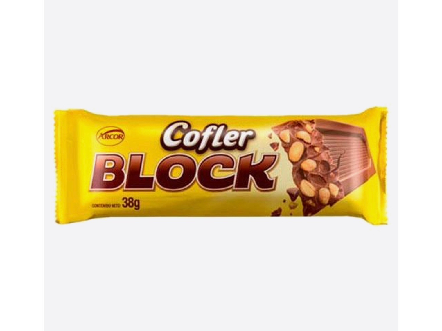 chocolate block con mani 38gr