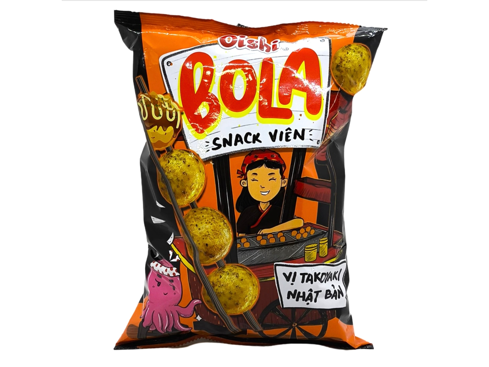 Snack crocante takoyaki (bolitas de pulpo) 68gr