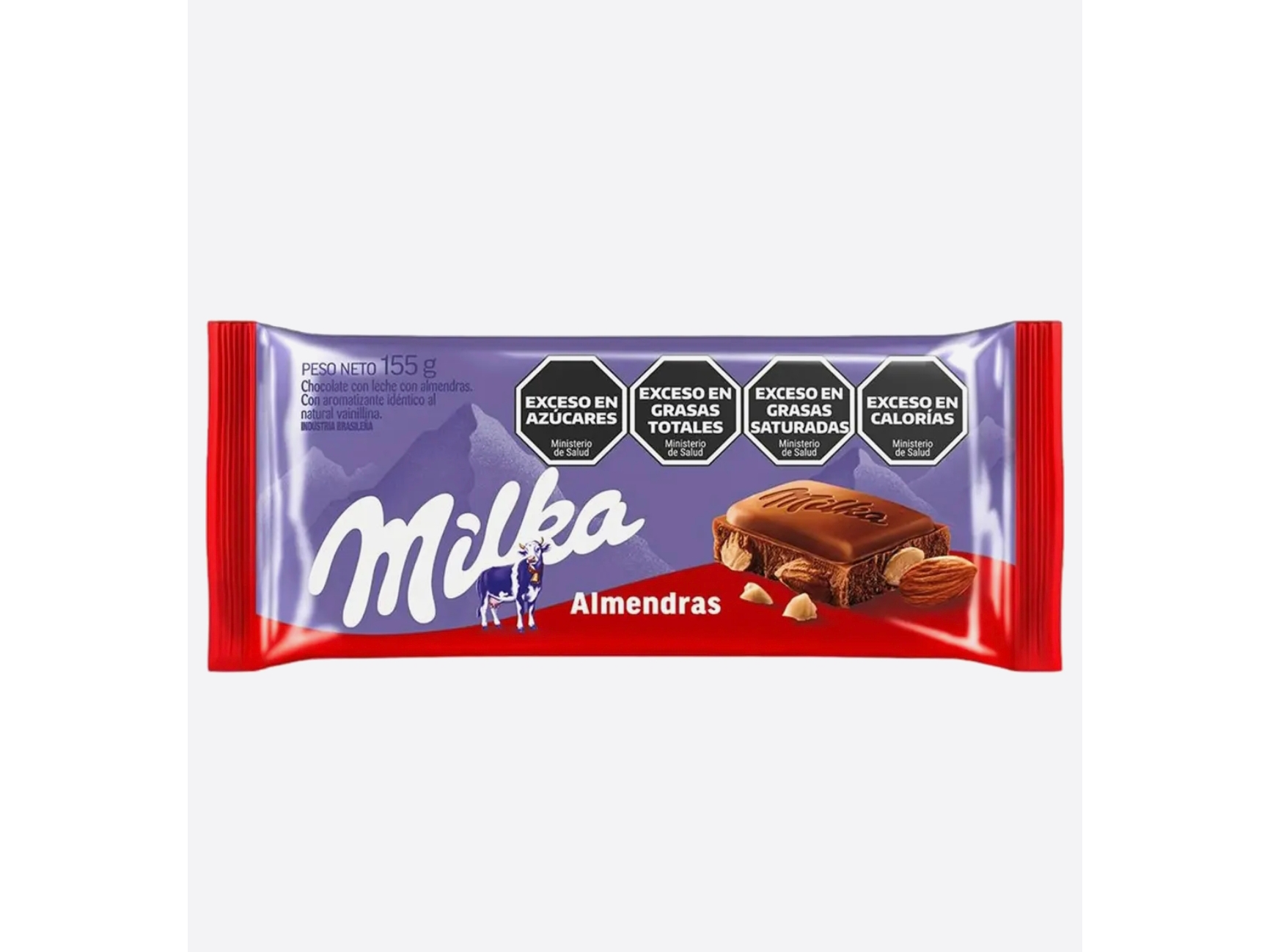 chocolate milka 155gr almendras