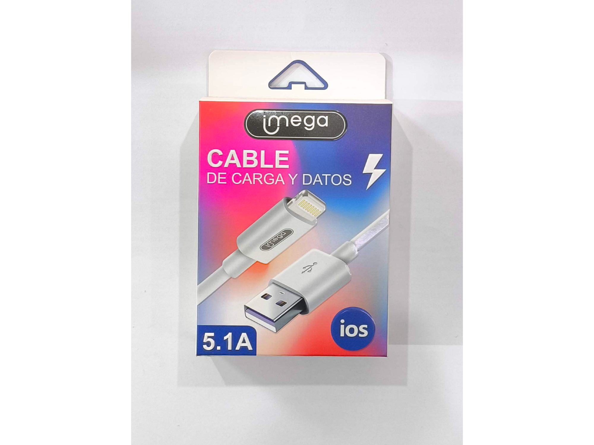 Cable de carga y datos lightning para iPhone