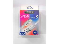Cable de carga y datos lightning para iPhone