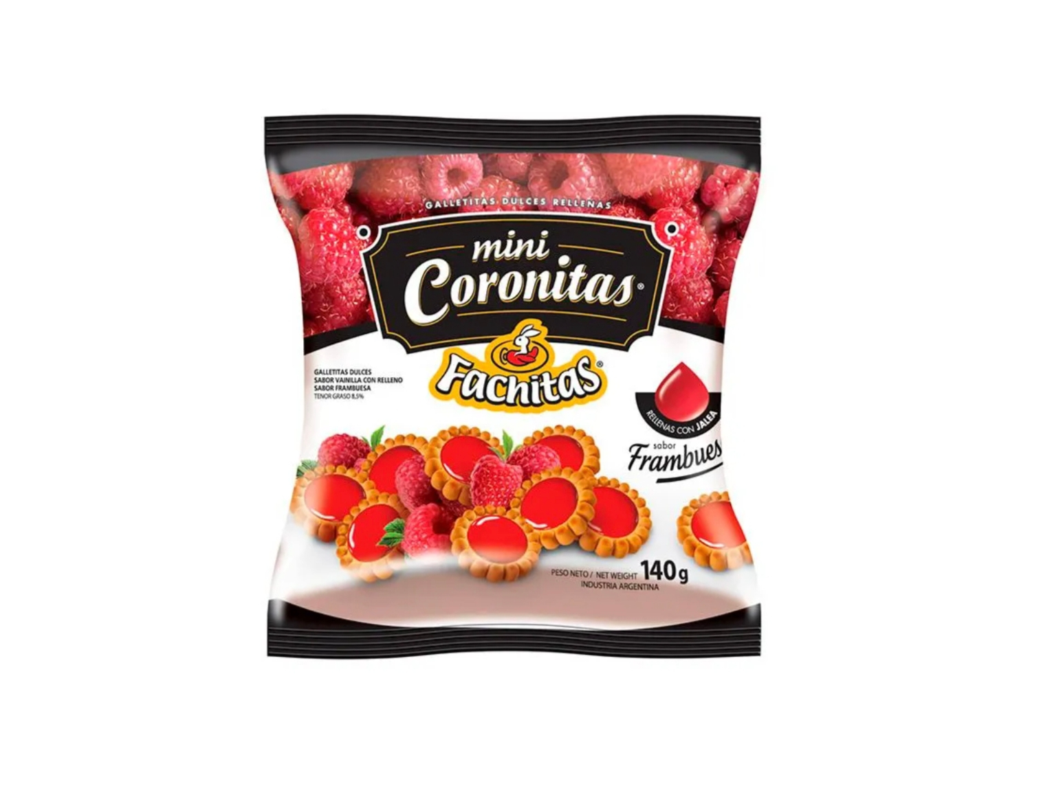 Galletitas coronitas frambueza 140gr