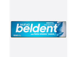 chicle beldent mentol 10gr