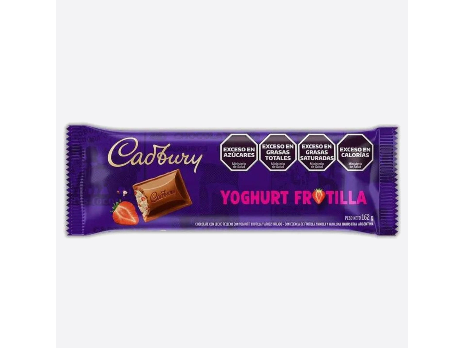 chocolate cadbury yoghurt frutilla 162gr